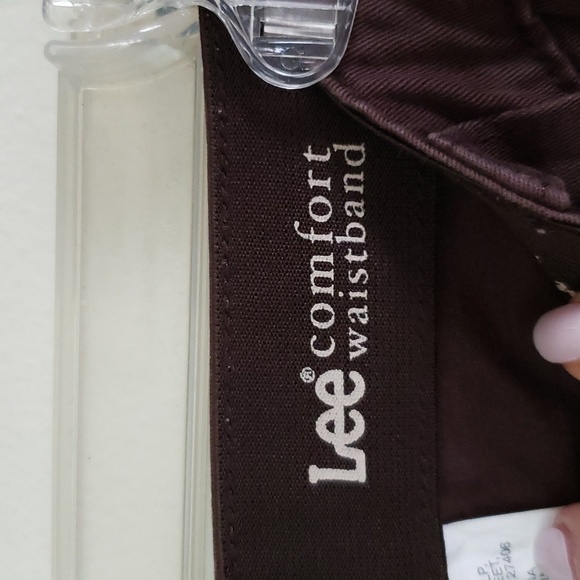 Brown Lee Straight leg khaki trouser pants, career, casual, neutral, women's 10P - Picture 5 of 7